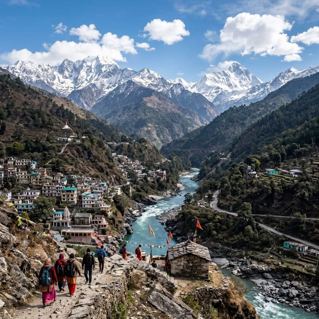 Uttarakhand scenic mountains and sacred rivers